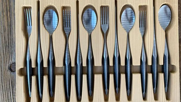 Besteckset Damast 4-teilig