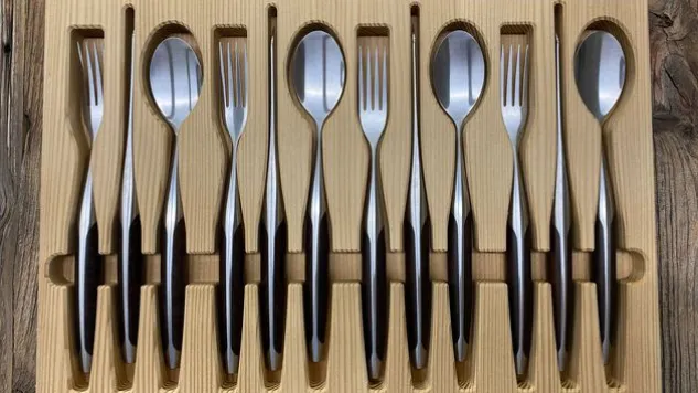 Besteckset Walnuss 4-teilig