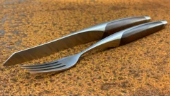 Schweizer Steakbesteck Walnuss
