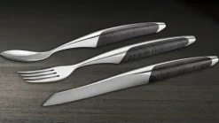 Steakbesteck mit Löffel Esche