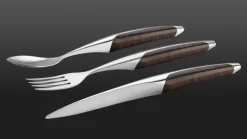 Tafelbesteck mit Löffel Walnuss